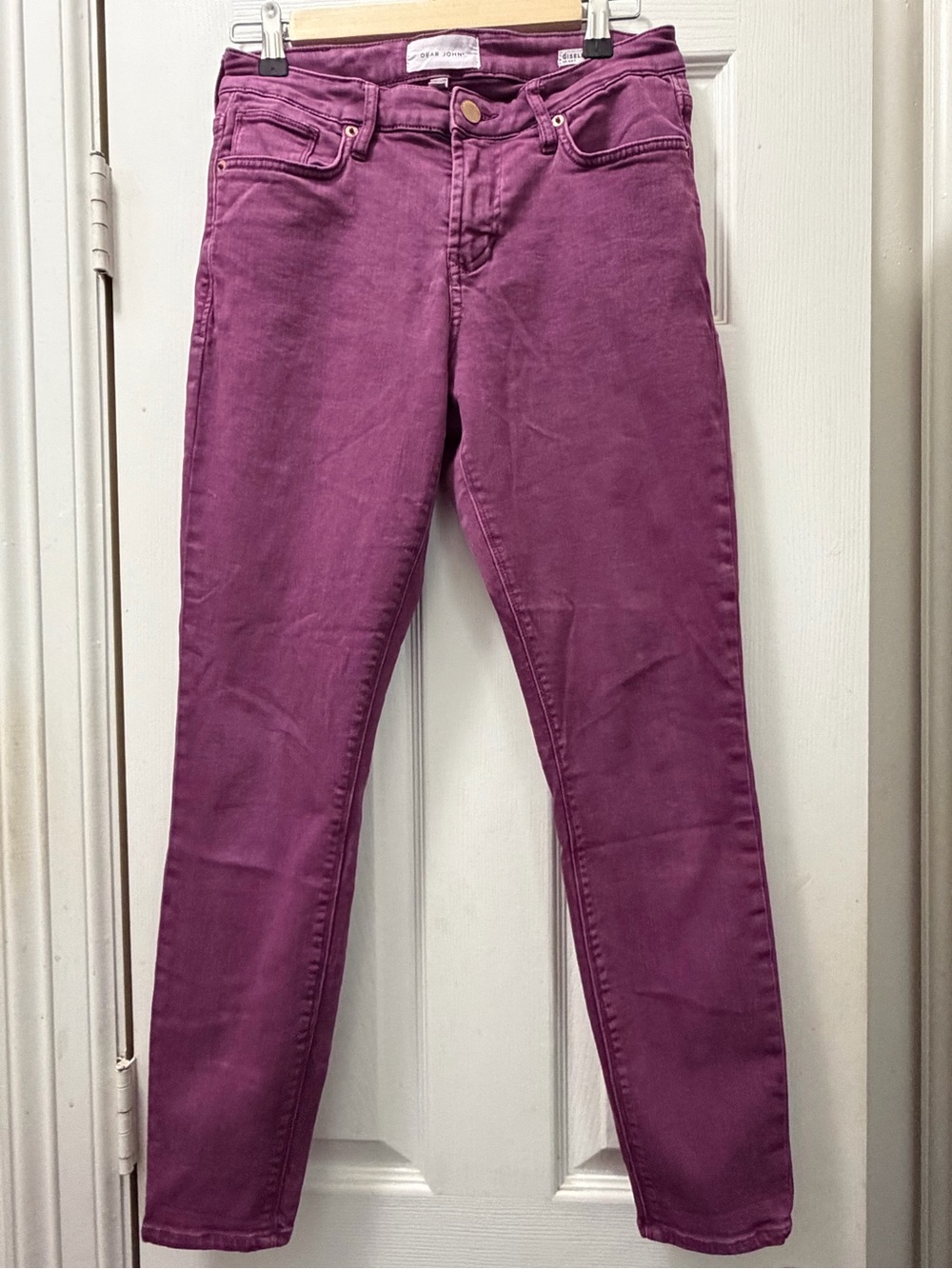 Dear John Plum Skinny Jeans